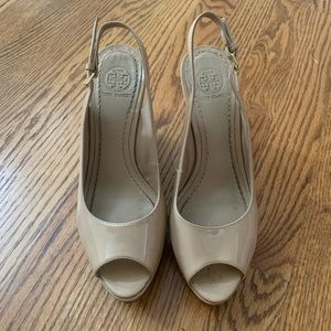 Tory Burch Beige Wedges